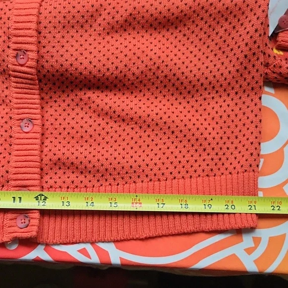 NWT 🐈‍⬛ Witchy cat fair isle cardigan - halloween orange - Picture 11 of 12